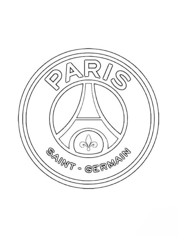 Print Paris Saint germain kleurplaat